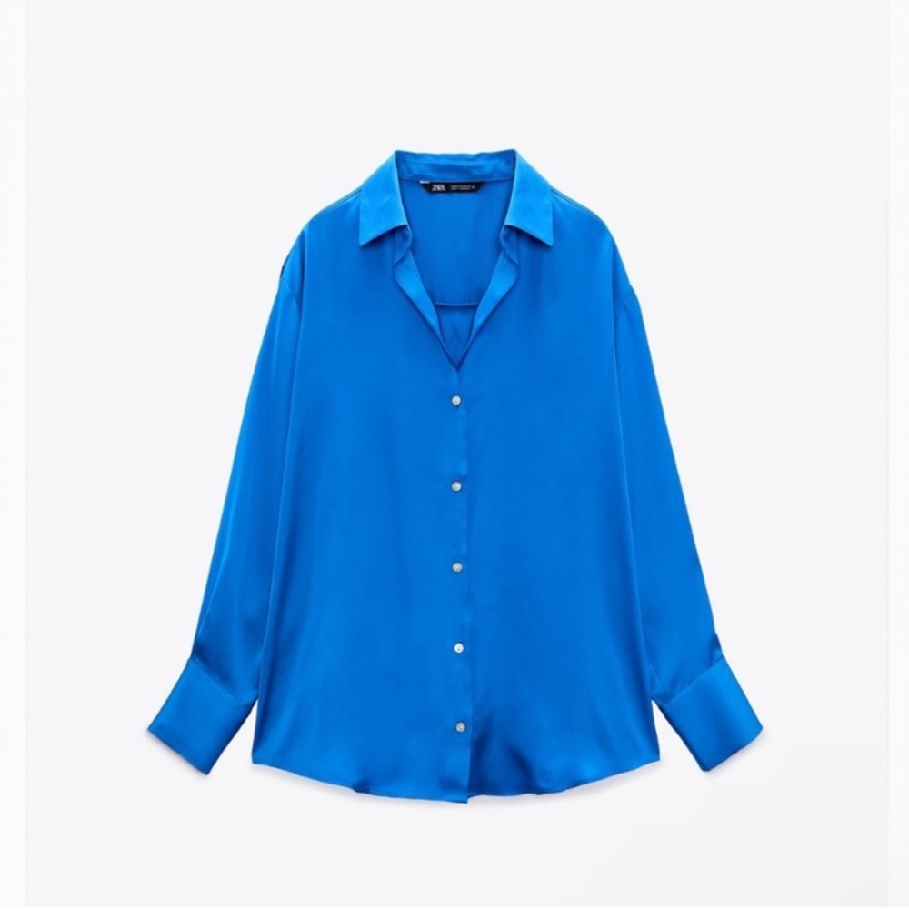 Zara Satin Effect Shirt